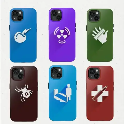 Call of Duty Zombies Patterned Modern Design Style Phone Case - Retro, Hyperrealism, Glam, Elegant, Minimalist Double-Layer Hard Protective Cover for iPhone 17,16,15,14 Pro,13,12 Pro Max,Pro Plus - Ideal Gift Accessory