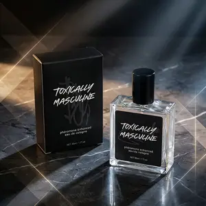 Toxically Masculine Pheromone-Enhanced Eau de Cologne for Men 50ml -Lemon,Bergamot,Mint,Lavender,Sandalwood-Fragrance gift-Mother's Day gifts