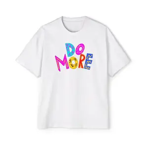"DO MORE" Unisex Heavy Oversized Tee