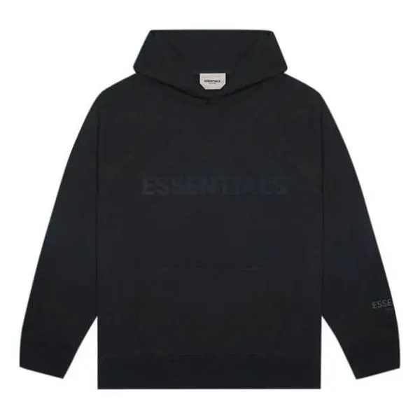 Fear of God Essentials FW20 3D Silicon Applique Hoodie 'Black' 192HO202000F Fear of God Essentials FW20 3D Silicon Applique Hoodie 'Black' 192HO202000F