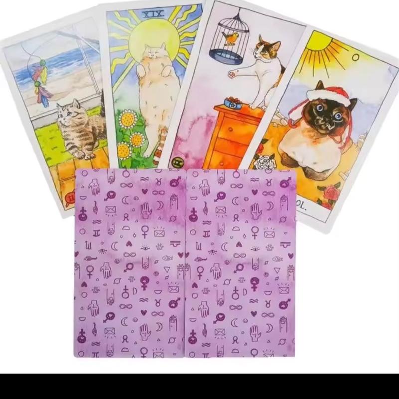Cat Tarot: 78 Cards - Tarot Readings - Board Game for Family and Friends
