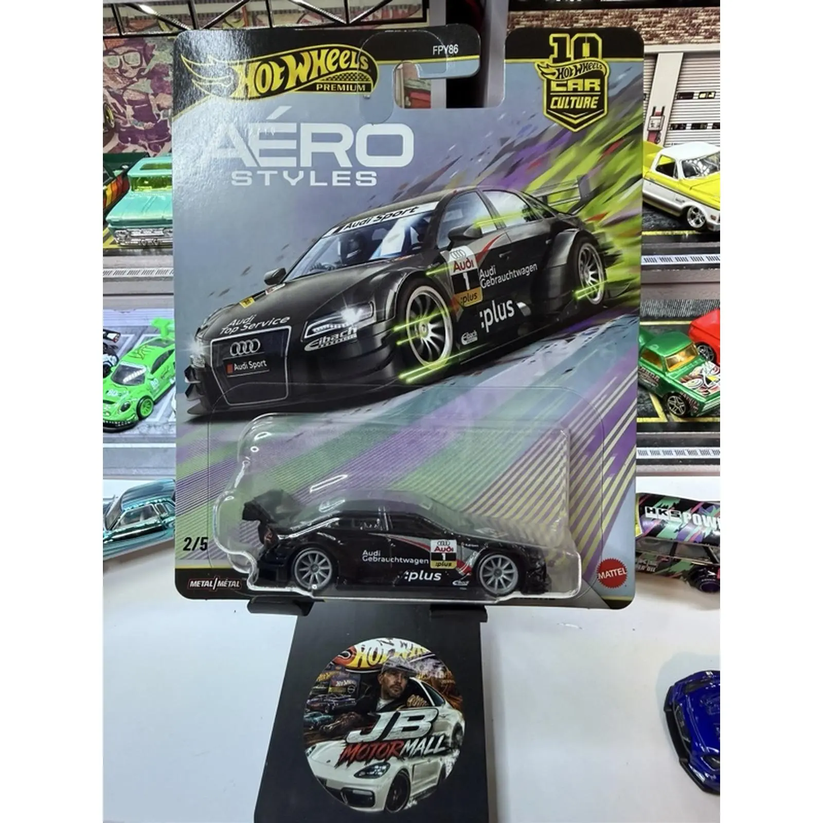 Hot Wheels Aero Styles Audi R8 GT3 2/5 Car Culture Edition 10th Anniversary Model 1006
