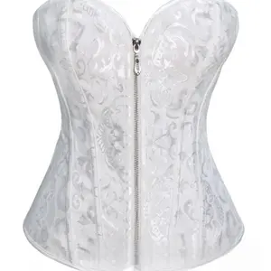 Palace-style corset with zipper, bridal dress corset, waist-cinching, bust-supporting shapewear