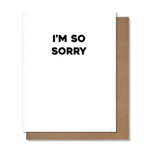 So Sorry Card So Sorry Card