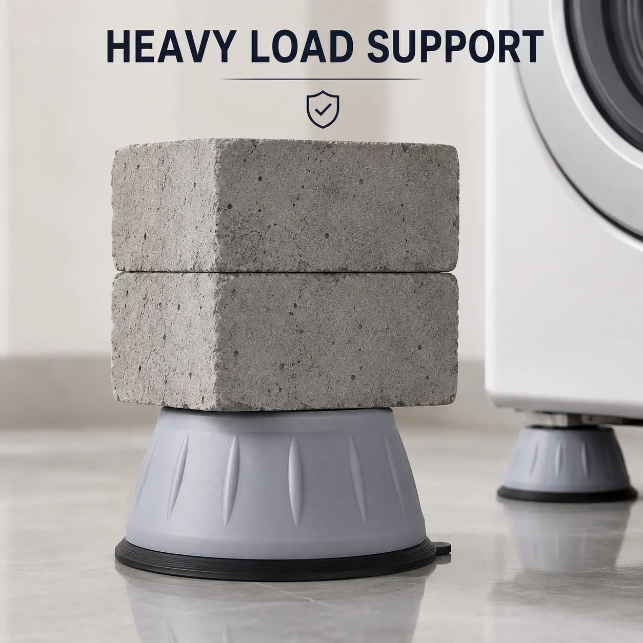 Anti-Vibration Pads for Washing Machines, Non-Slip Washer and Dryer Foot Pads, 4-Pack