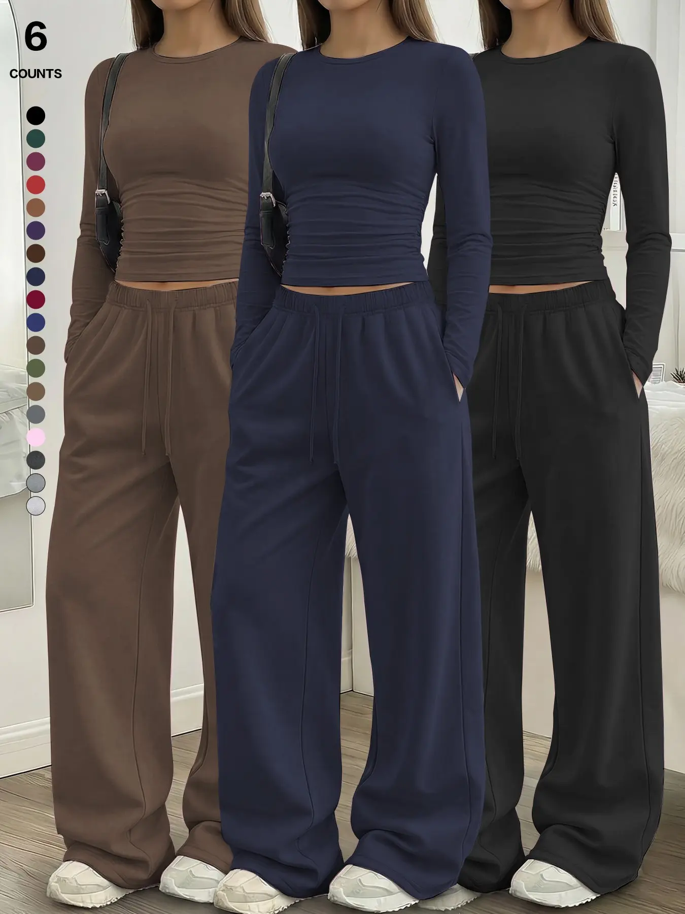 Black + Dark Blue + Coffee Brown