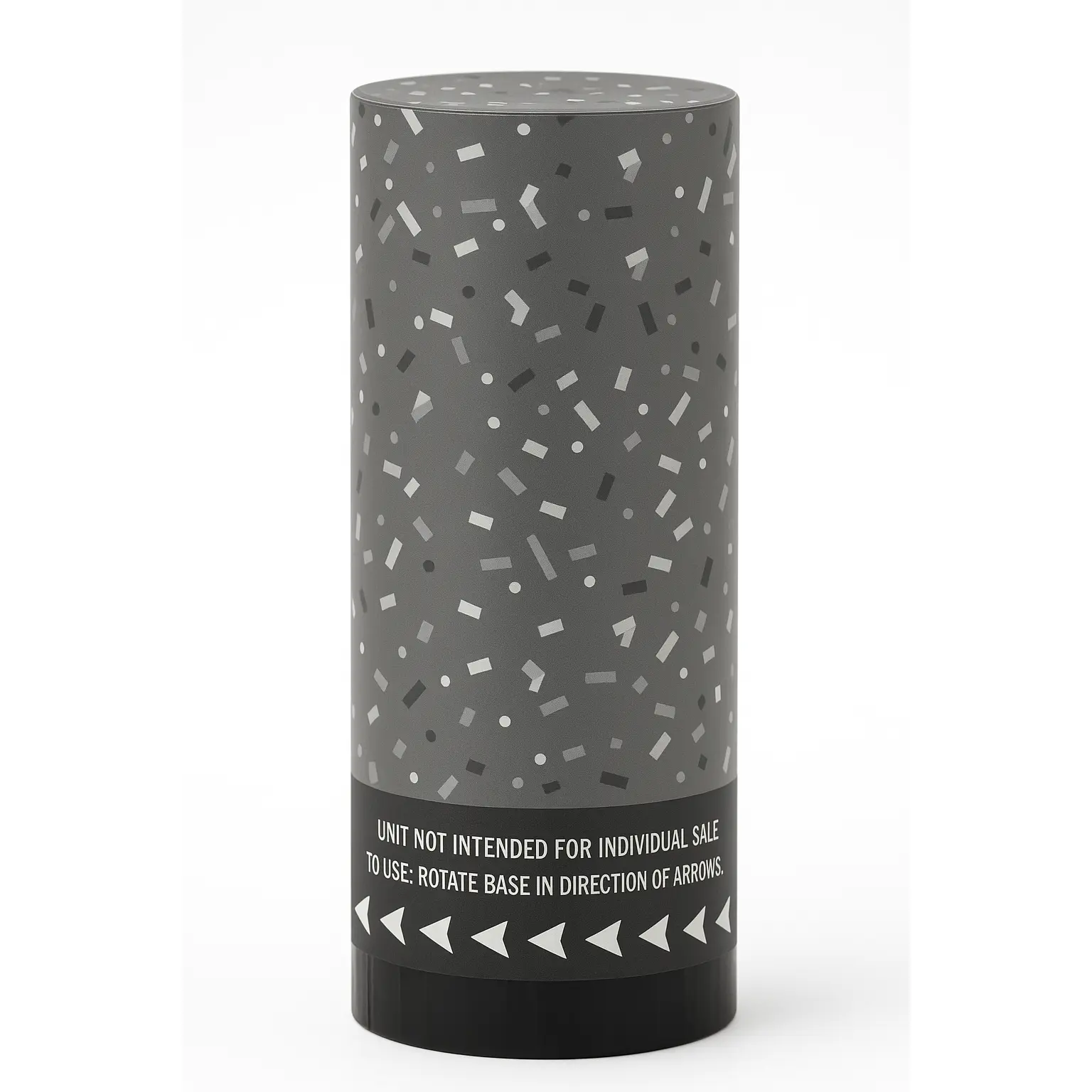 Silver Confetti Party Poppers, 3-Pack