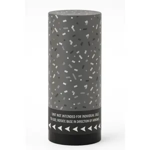 Silver Confetti Party Poppers, 3-Pack