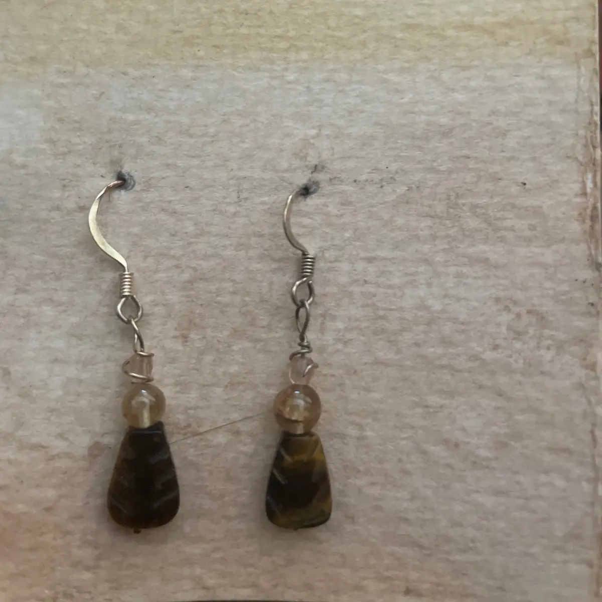 Tigers eye earrings