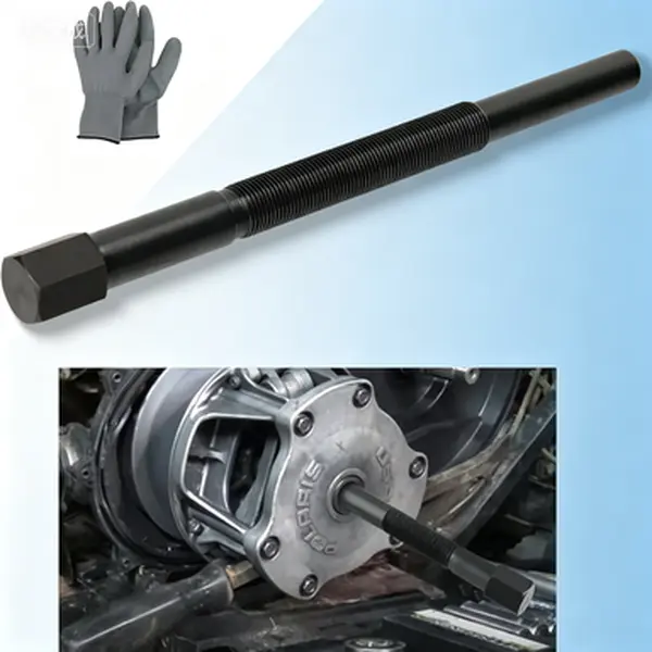 Polaris Heavy-Duty Clutch Puller Removal Tool - 1Pc AISI 1045 Carbon Steel, 10.5" Long, High Hardness, Precise Machining, Corrosion Resistant, Replaces 2870506, Fits 1985-2016 Sportsman Scrambler, OEM-Compatible ATV/UTV Maintenance Tool