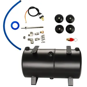 OPHIR 3L Air Tank Kit with Adapters Tube for DIY Airbrush Compressor, Black Air Tank Conversion Kit for Hobby Model Air Compressor Storage Tank