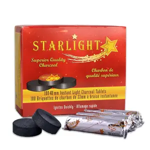 Starlight Instant Light Charcoal Tablets 100 Count 40mm Starlight Instant Light Charcoal Tablets 100 Count 40mm