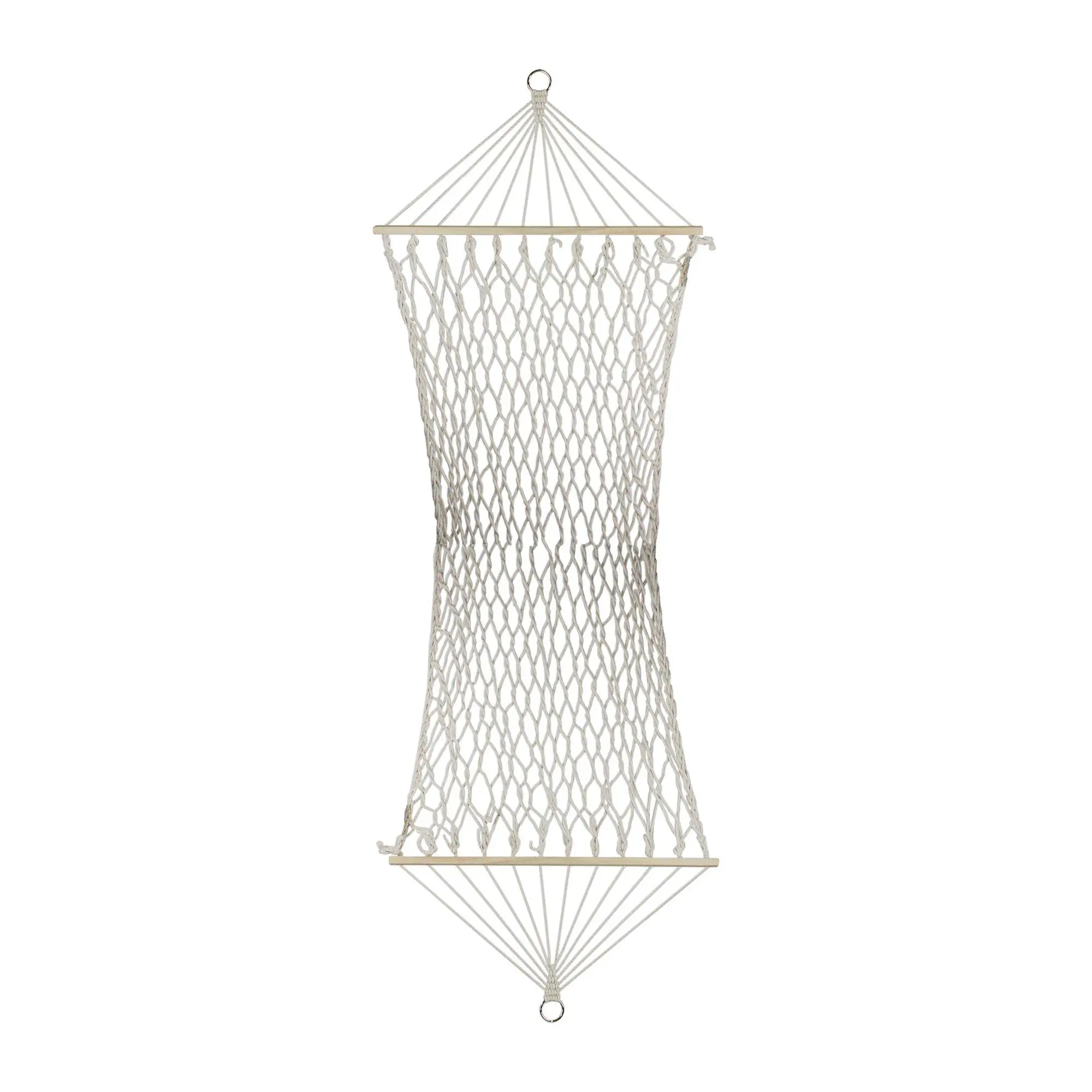Northlight 78" x 31" Natural Macrame Hammock with Bars