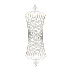 Northlight 78" x 31" Natural Macrame Hammock with Bars