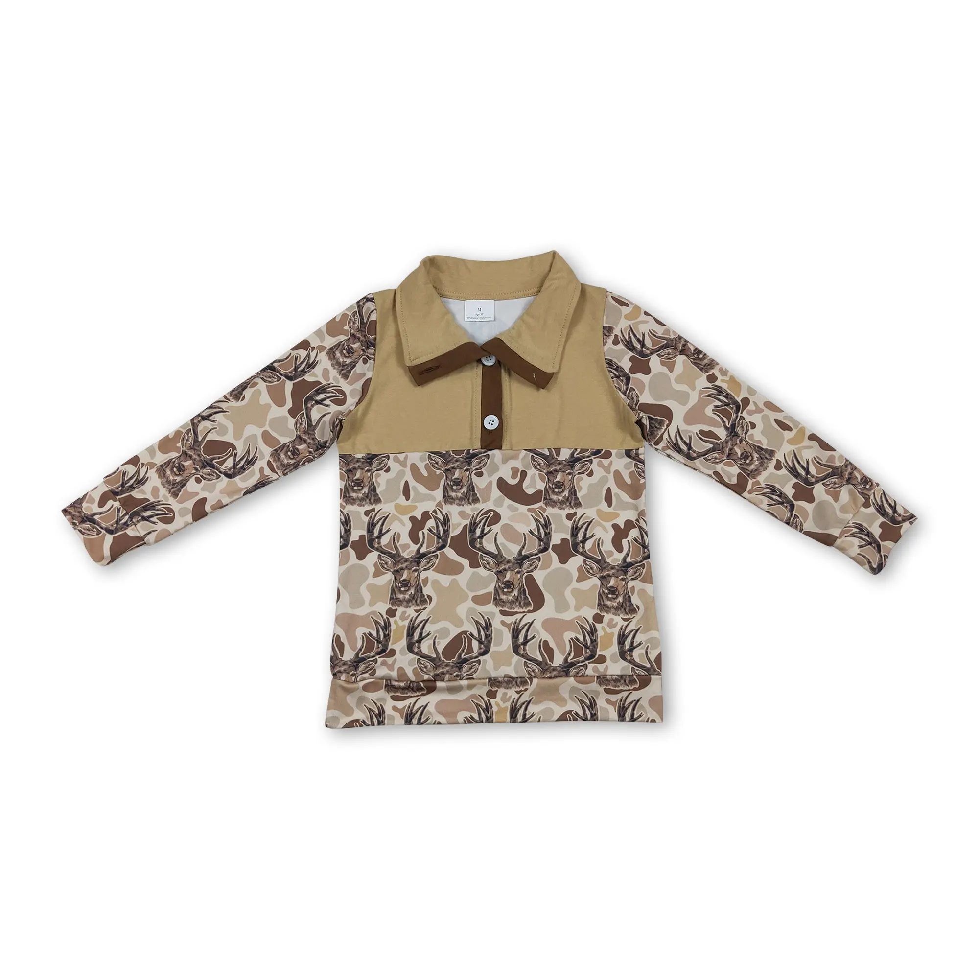 Kids Boy Clothes Deer Hunting Clothing Shirt Top BT1338