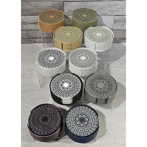 3D Printed Coaster Set - 6 Coasters with Holder