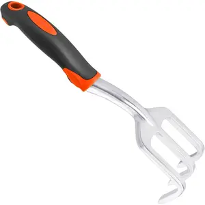 Hand Rake Garden Tool, Heavy Duty Hand Cultivators for Gardening, Small Garden Claw Tool Garden Hand Rake with Ergonomic Handle, Weed Rake Cultivator Tool for Cultivating, Loosening, Weeding