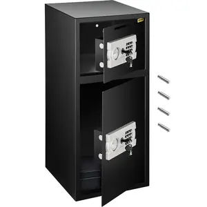 VEVOR Large Double Door Security Safe Box 2.6 Cubic Feet Steel Safe Box Strong Box with Digital Lock for Money Gun Jewelry BlackVEVOR Super Brand Day