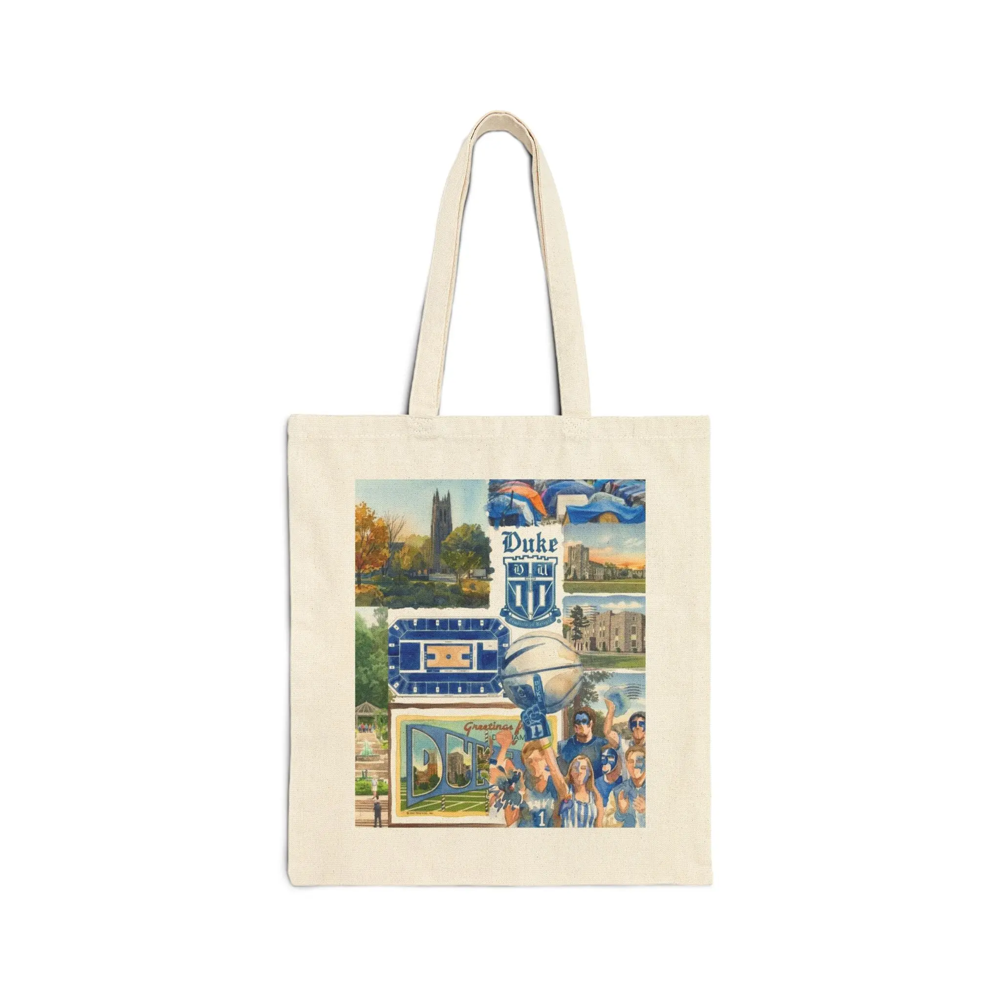 Women's Athletic Canvas Tote Bag - Basketball Graphic, Heavy Cotton, Reinforced Stitching, Double Self-Fabric Handles, Flat Corners, Casual Sporty Chic for Fans, Ideal for Tailgating & Weekday Commutes