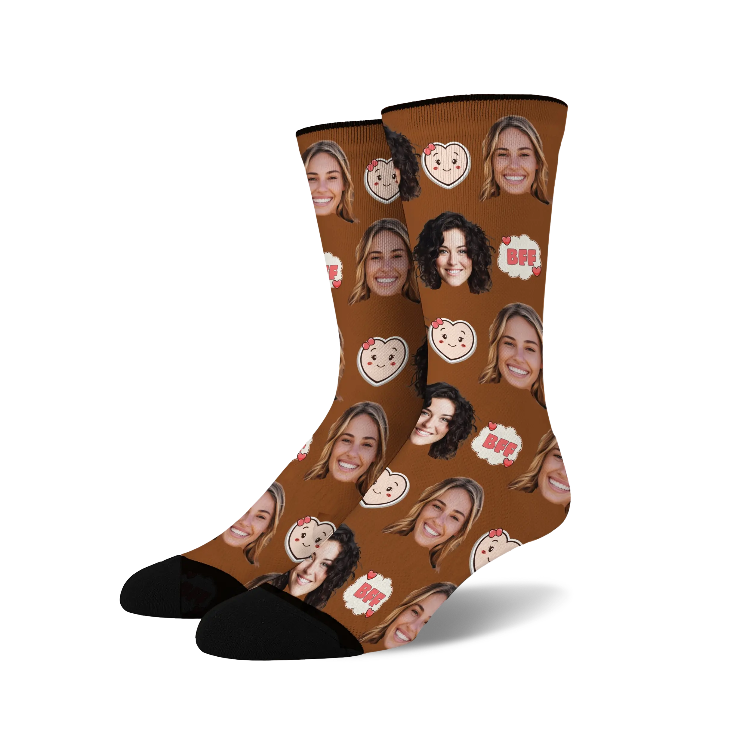 Custom Face Socks - BFF 1