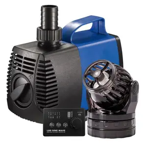 Aqua Dream 75+ Gallons Tank Set with 1200 GPH Amphibious Return Pump & 2400 GPH Sine-Wave Wavemaker for Saltwater & Freshwater Aquariums