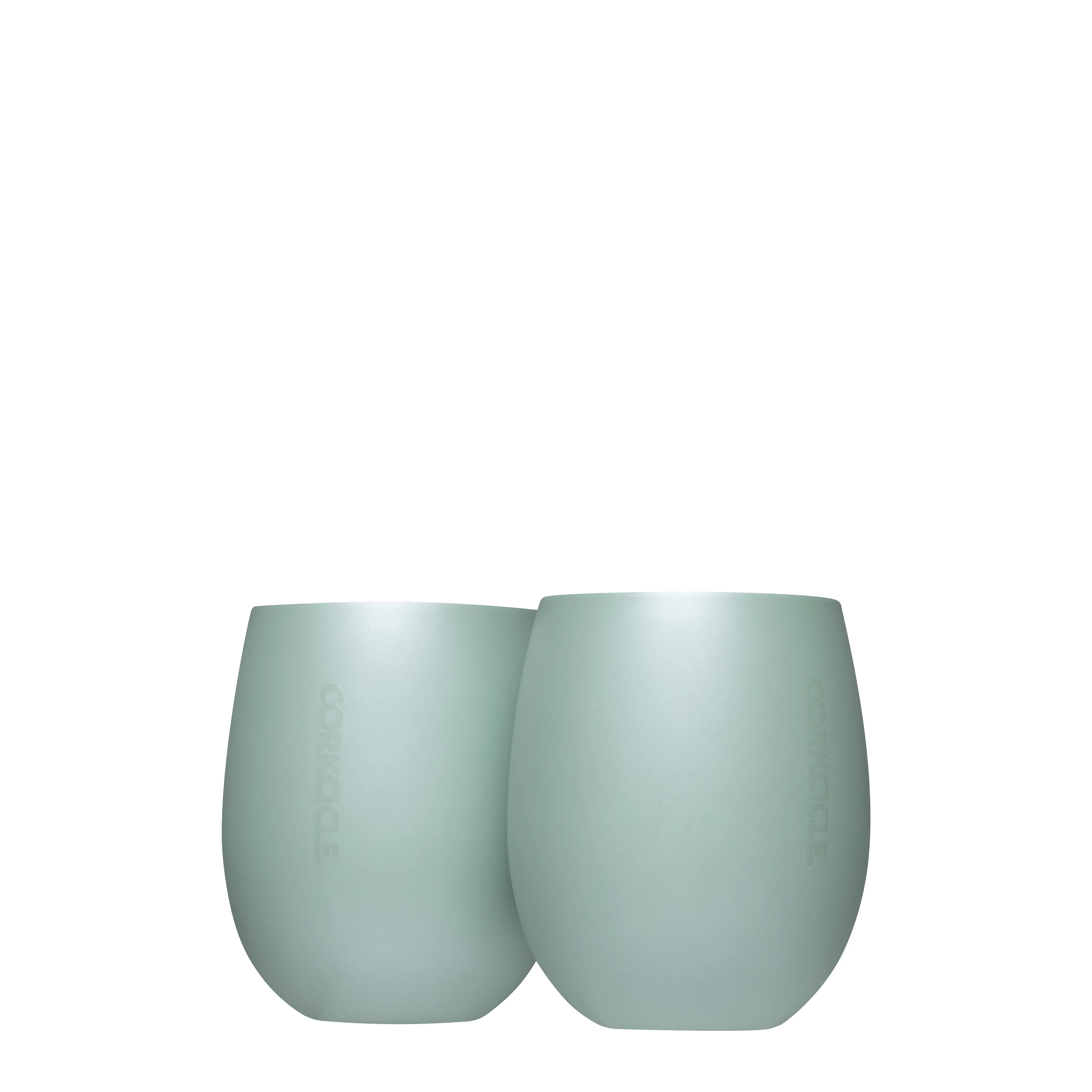 Ceramic Wide-Body Sommelier Tumblers - 2-Piece Stemless Drinkware Set with Vanishing Edge™ Lip Design, Ideal for Wine Sipping & Gifting, Kitchen Cups, Kitchen Use