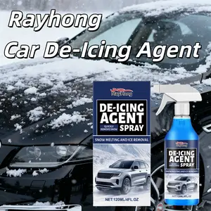 120ml Car De-Icing Agent Windshield Spray Can Quickly Remove Ice and Snow and Prevent the Glass from Freezing Again, Providing a Clearer View. It Is an Essential Winter Emergency Equipment