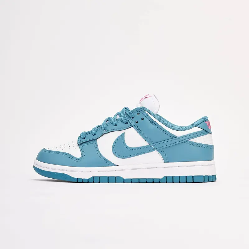 NIKE Dunk Low South Beach Women's Low Cut Leather Sneakers, Vibrant Colorblock Athletic Casual Walking Shoes, Sports Shoes