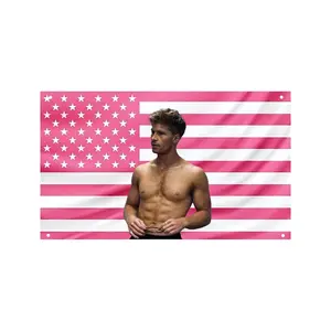 Harry Jowsey  Flag, Pink Aesthetic Wall Flag, Too Hot to Handle Flag, Actor Fan Room Decor hot actor wall art tv show tapestry
