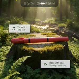 IAMSOUND F#4 Drone Flute 440 Hz - Exclusive Mystery MULTI-COLOR Eco-Friendly Recycled PLA Portable & Lightweight for Travel