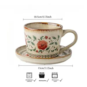 Handmade Ceramic Coffee Mug, Reusable Unique Gift Idea, Perfect for Italian Espresso, Durable Ceramic Water Cup, Afternoon Tea Suitable