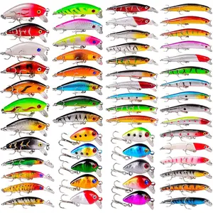 Bass Fishing Lures Kit Set Topwater Hard Baits Minnow Crankbait Pencil VIB Swimbait for Bass Pike Fit Saltwater and Freshwater