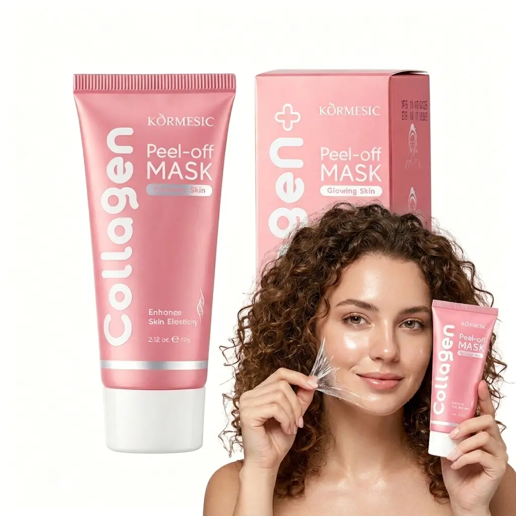 3 PCS Collagen Overnight Wrapping Face Mask - Hydrating, Firming Peel-Off Makeup Mask for Elasticity, Radiance - 2.12 fl.oz, Suitable for All Skin Types