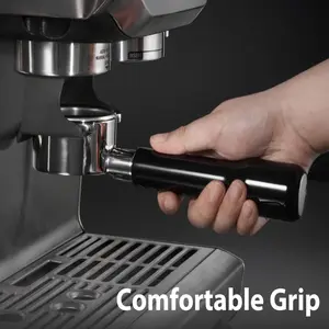 54mm Bottomless Portafilter Stainless Steel Compatible with 54mm Breville Barista Pro/Express & Sage Coffee Machines (Ergonomic ABS Handle)