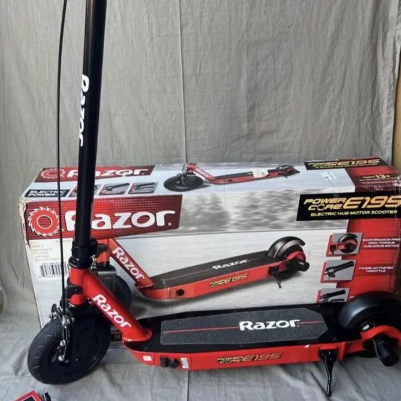 New Red Razor E195 Kick Electric Scooter