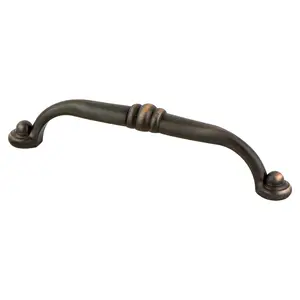 212 MAIN Berenson 128 mm CC Vibrato Pull, Verona Bronze Finish, Rich Look, Zinc Base Door Hardware