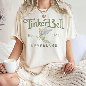 Vintage Tinker Bell Comfort Colors/Gildan Shirt, Tinkerbell 1953 Neverland Shirt, Peter Pan Shirt, Fairy Magical Shirt Casual, Best Gift Birthday
