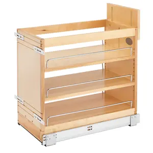 Rev-A-Shelf 11" Door/ Drawer Base Cabinet Organizer Soft-Close, 448-BDDSC-11C