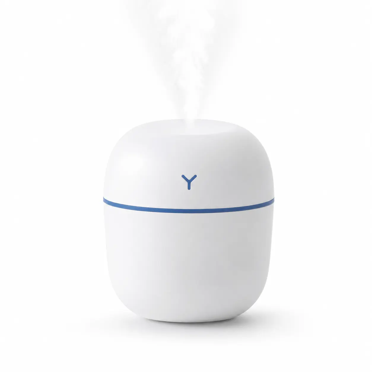 Mini Desktop Humidifier, USB Powered Cool Mist Humidifier with Soft LED Light for Bedroom, Office, Desk and Home