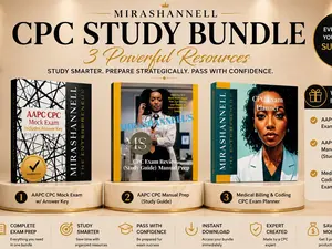 (Bundle) MIRASHANNELL CPC Exam Review Bundle - Manual Prep, Mock Exam, and Review Planner for Effective Exam Preparation