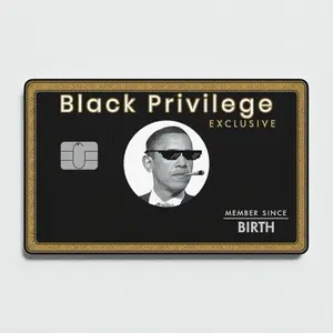 Black Privilege Credit Card Sticker Debit Skin Wallet Decal Matte Waterproof Vinyl Stickers Easy to Apply