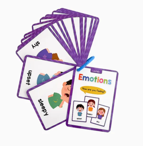 Kids Emotion Flash Cards, Feelings Learning Cards for Toddlers Social‑Emotional Learning Toy