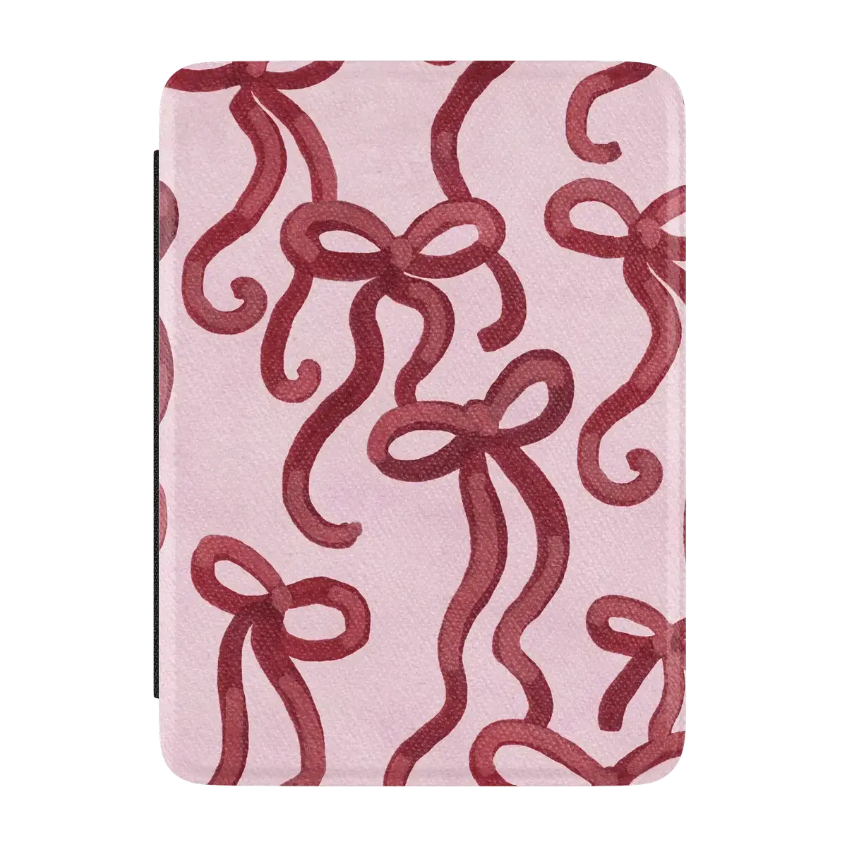 Casely Kindle Case - Love Me Knot Design, Mauve Bow, Kindle Device Accessories, Effortlessly Chic, Faux Leather