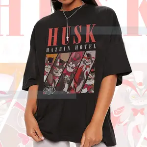 Limited Husk Hazbin Hotel Shirt, Husker Hazbin Hotel Unisex Shirt, Husk Vivziepop Tee, Husk Hazbin Hotel Merch