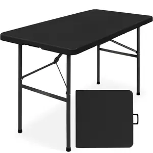Best Choice Products 4ft Plastic Folding Table, Indoor Outdoor Heavy Duty Portable w/ Handle, Lock for Picnic Best Choice Products 4ft Plastic Folding Table, Indoor Outdoor Heavy Duty Portable w/ Handle, Lock for Picnic