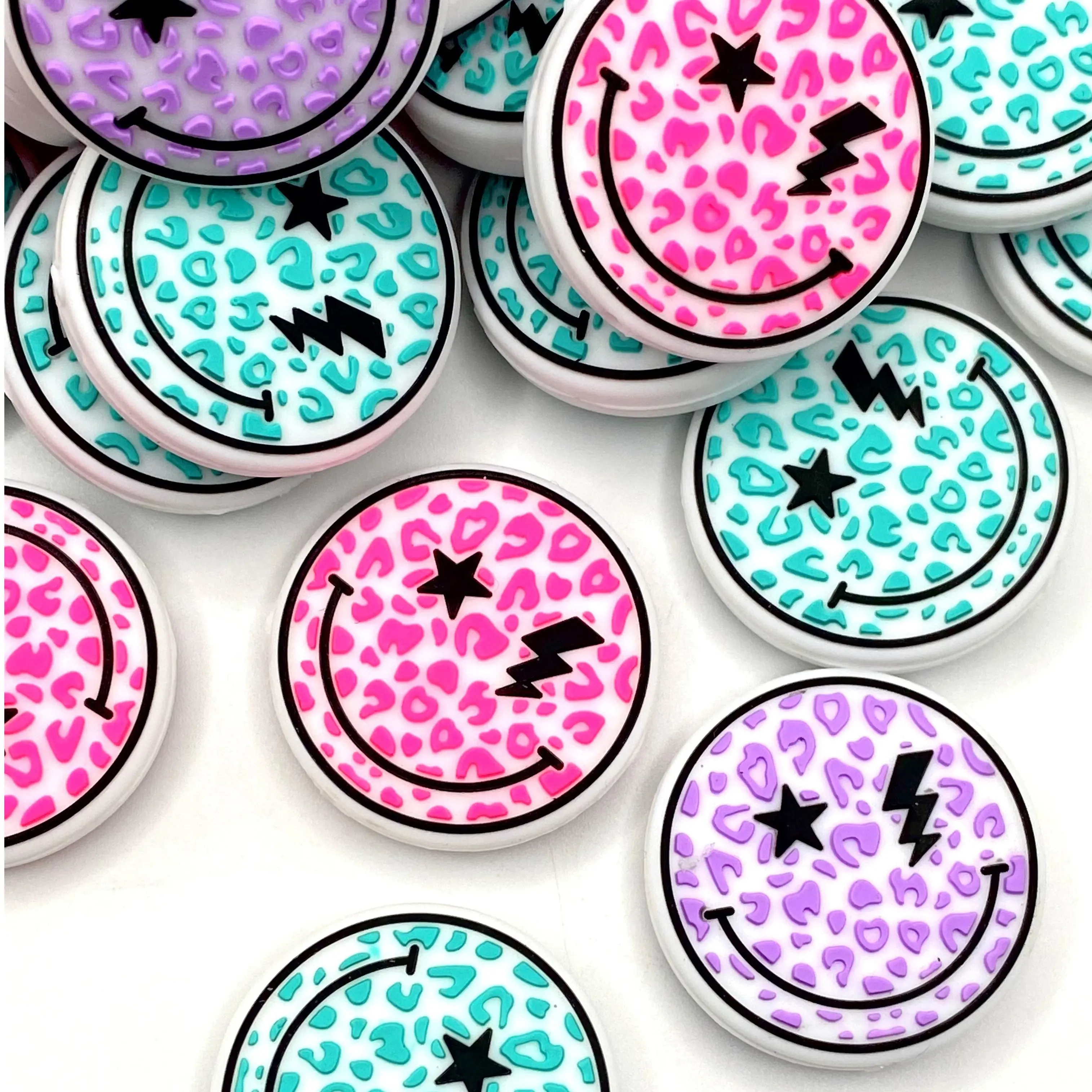 1pc Did You Smile Today? Silicone Focal Beads - Perfect for Beaded Pens - DIY Crafting Supplies Bracelet Making