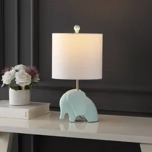 JONATHAN Y Koda Eclectic Southwestern Resin/Iron Elephant LED Kids Table Lamp; Bulb Included