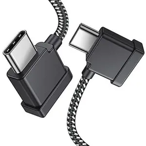 0.5FT USB C to USB C Remote Controller  for  15/16 Pro Max, DJI Mini 4/Mini 3 Pro/Air 2S, Mavic 3/2, RC-N1/2 to Tablet 90  OTG Data Cord