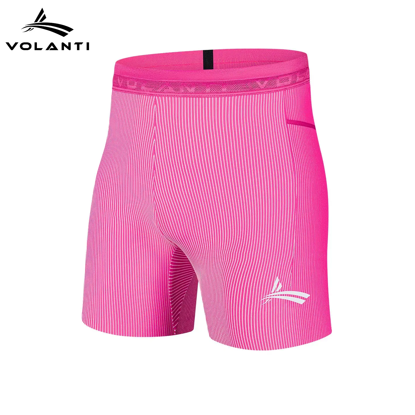 Volandi Men's Ribbed Slim-Fit Mid-thigh shorts—breathable, quick-drying, and comfortable, featuring side pockets and a secure fit; ideal for gym workouts, running, trail running, and track training. breathable stretchy
