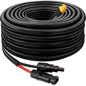 Solar to XT60  10AWG 15FT Solar Connector to XT60 Adapter  for Solar Panel to  RV Portable Power Station Solar Generator - 15 Foot
